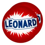 Pair of Leonard 13.5" Gas Pump Lenses (G373)