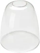 Yosoan Industrial Transparent Glass Shade Replacement Lampshade for Loft Bar DIY Ceiling Pendant Light Wall Light (Bell Shade (flat mouth))