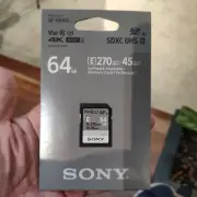 New Sony E Series SF-E64A 64GB UHS-II Class 10 U3 4K V60 SDXC SD Memory Card