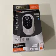 Defiant Hubspace Smart Fingerprint Deadbolt w/Gateway Satin Nickel Brand New