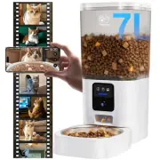 Automatic Cat Feeder with 2K Camera: 5G WiFi Automatic Dog Feeder with Night ...