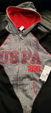 U.S Polo Assn Hooded Jacket 14-16 FULL ZIP New With Tags