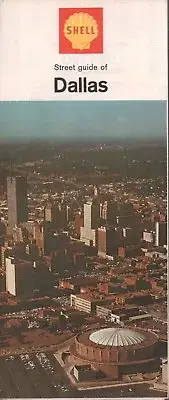 1966 Shell Road Map: Dallas NOS
