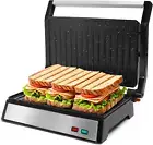 Panini Press, 1200W Sandwich Maker and Electric Indoor Grill with Ceramic Non-St