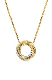 David Yurman Crossover Mini Pendant Necklace