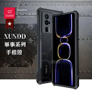 【XUNDD 訊迪】POCO F5 Pro 軍事防摔 鏡頭全包覆 清透保護手機殼-夜幕黑