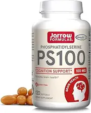 Jarrow Formulas PS 100-120 Softgels - 100 mg Phosphatidylserine (PS) - Supports Brain Health - Soy Free - Up to 120 Servings