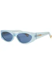 Jacquemus X Linda Farrow Luxe Ovalo Oval-frame Sunglasses - Blue Light ONE SIZE