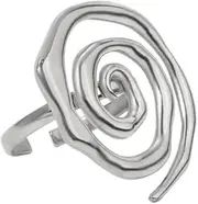[Pierced Owl] Stainless Steel Adjustable Spiral Ring