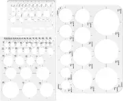 Circle Template Circle Round Stencil Templates for Drafting for Office