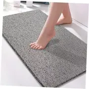 Soft Textured Bathtub Mat Non Slip, Bath Mat with Drain, PVC Loofah 32x17 Inch