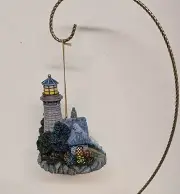 Lighted Path Thomas Kinkade Bradford Editions Lighthouse lighted ornament MWMT