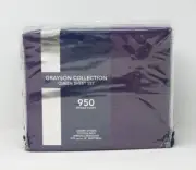 AQ Textiles Grayson 950 Thread Count Cotton Rich 4-Pc Sheet Set - QUEEN - Purple