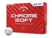 CALLAWAY CHROME SOFT 360 TRIPLE TRACK 2024 2 DOZEN GOLF BALLS - WHITE - NEW!