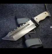 integrity implements White Mamba Warthog in 5160 custom handmade bowie knife