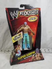 WWE Rey Mysterio Flex Force 2011 Super Jumpin Blue Wrestling Figure *Read*