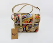 E0 NWT Auth ‍DR MARTENS 7 Inch RETRO Ray Print Canvas Crossbody Satchel Bag