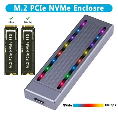 M.2 NVMe Double Protocol Enclosure Aluminum Storage Solution for 2230 2242