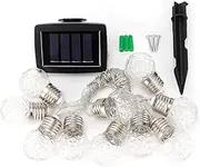 XIASABA 10 LED Chips Solar Powered String Light for Outdoor Garden Festival Decoration Ideal for Courtyards Family Gatherings Weddings Shopping Malls Christmas Decorat