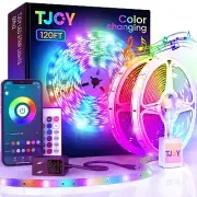 120ft Bluetooth LED Strip Lights,SMD 5050 Music Sync LED Lights Strip,RGB Col...
