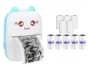 Cute Mini Pocket Thermal Printer Bluetooth Wireless Photo Notes Inkless Sticker