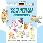 Papierdrachen 100+ Tattoos for Boys – Particularly Skin-Friendly Children's Tattoos – Dino, Monster & Dragon – Tattoos for Children – Gift Idea & Party Bags – 100% Vegan & Dermatologically Tested