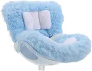 Abaodam Miniature Plush Doll Seat for Car Air Conditioner Cute Decor for Dolls for Interior Decoration Transparent Base with Soft Cushion