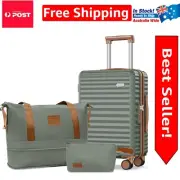 Stylish 3-Piece Lightweight Hardshell Luggage Set with TSA Lock & Spinner Wheels