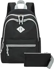 [LEDAOU] Mini Backpack Purse for Girls Never Small Backpack for Women Teenagers Children School Travel Shoulder Bag, black/grey