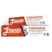 Organic Grants Toothpaste Cinnamon with Orange and Neem Oil Fluoride Free 110g - Fresh, healthy organic delivery | Doorstep Organics