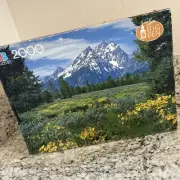 Vintage 1986 New Factory Sealed Big Ben MB 2000 Pc. Teton Jigsaw Puzzle 4565-12