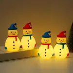 立體聖誕掛飾聖誕樹掛飾LED發光雪人掛飾用掛孔創造節日