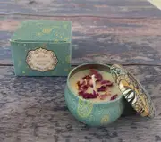 Small Scented Candle Set - 4 Soy Wax Candles, Travel Candle Set (Freesia)
