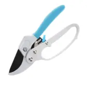 Premium Secateurs Ratchet Anvil Blue & Grey