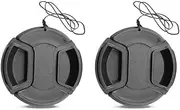 43mm Lens Cap Cover Compatible for Canon EF-M 22mm f/2, EF-M 28mm f/3.5, EF-M 32mm f/1.4, XF 35mm f/2 R WR FA 43mm f/1.9 Lens (2 Packs)