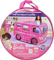 Sunny Days Entertainment Barbie Dream Camper Pop Up Play Tent – Pink Indoor Playhouse for Kids | Pink Girls –