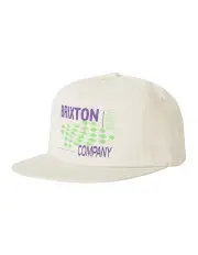 [Brixton] Neon Finish Line Hp Snap Cap in White