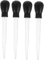 Grill Greaser Turkey Baster Set 4pcs Meat Injection Tools Large Food Baster for Efficient Oil Application Clean Grilling Oil Conservation for Home Outdoor Cooking