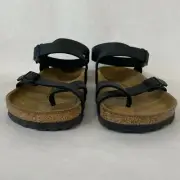 Birkenstock New with Box Yara Black Birko-Flor Regular Width - Select Size