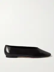 [Aeyde] Aeyde - Kirsten Leather Ballet Flats - Black - IT37 IT 37 Black