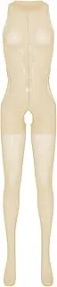 [GRRKDFQ] Women Lingerie See-Through Crotchless Erotic Cutout Jumpsuit