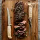 【Marttiini】Roast set 豪華烤肉刀叉組 1483012(芬蘭刀、登山露營、廚房刀具)