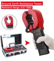 Digital Clamp Earth Resistance Tester Meter 0.01- 200 Ohm Data Memory Function