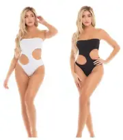 PINK LIPSTICK FATALE CUTOUT BODYSUIT TEDDY