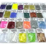HARELINE RIPPLE ICE FIBER - Fly Tying Material Baitfish Flash - 29 Colors NEW!