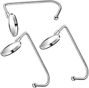 BUGUUYO 3pcs Table Purse Hook with Anti-Slip Handbag Holder for Desk Stocking Hanger for Fireplace Lightweight Hook for Holiday Daily Use