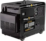 King Tech Diesel Generator Single Phase 8.4kw Rated Diesel 6kw 13hp Portable GTX68000