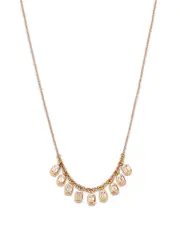 Moon & Meadow 14K Yellow Gold Lab Grown Diamond Dangle Collar Necklace, 16-20