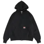 BEN DAVIS 1780048-01 HEAVY SWEAT ZIP HOODED 重磅刷毛 連帽外套 (黑色)