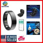 Waterproof Smart Ring Health Tracker - Bluetooth Gesture Control, Fits All